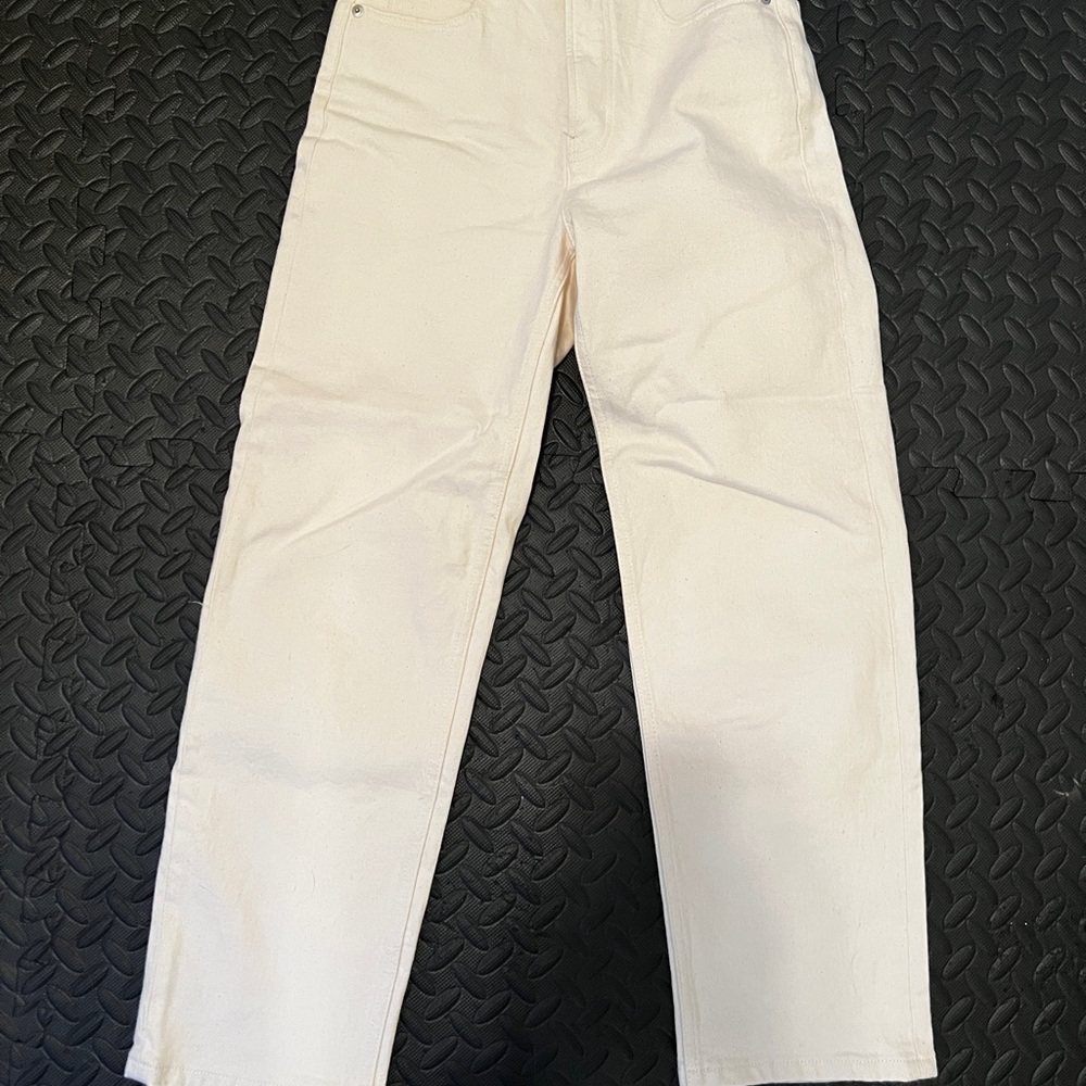 Everlane Off-White High-Waisted Jeans